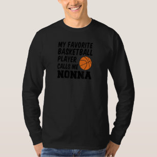 Camiseta Meu Jogador De Basquete Favorito Me Chama De Nonna