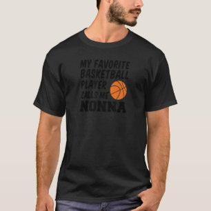 Camiseta Meu Jogador De Basquete Favorito Me Chama De Nonna