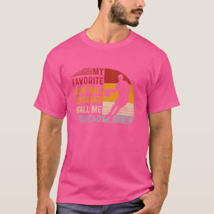 Camiseta Meu Jogador De Basquete Favorito Me Chama De Pai D