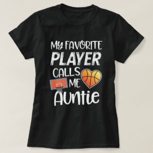 Camiseta Meu jogador de basquetebol favorito chama-me