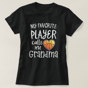 Camiseta Meu jogador de basquetebol favorito chama-me T da
