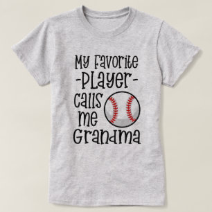 Camiseta Meu jogador de beisebol favorito chama-me presente