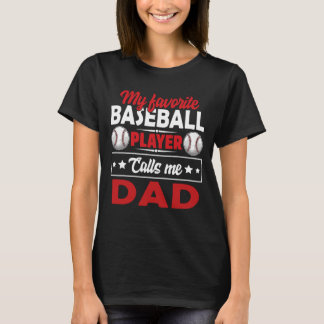 Camiseta Meu Jogador De Beisebol Favorito Me Chama De Baseb