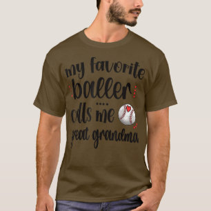 Camiseta Meu Jogador De Beisebol Favorito Me Chama De Beise