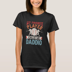 Camiseta Meu Jogador De Beisebol Favorito Me Chama De Camis