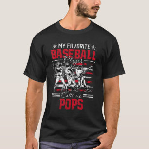 Camiseta Meu Jogador De Beisebol Favorito Me Chama De Pop A