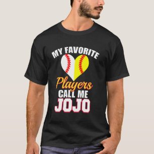 Camiseta Meu jogador de beisebol softball favorito me chama