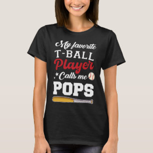 Camiseta Meu jogador de beisebol T-byll favorito me chama d