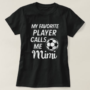 Camiseta Meu jogador de futebol favorito chama-me o