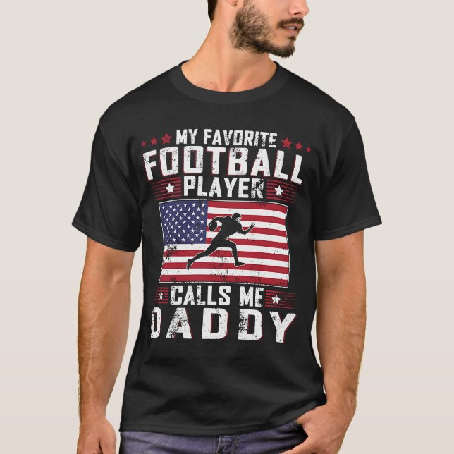 Camiseta Meu Jogador De Futebol Favorito Me Chama De Pai Pa (Frente)