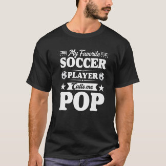 Camiseta Meu jogador de futebol favorito me chama de pai Po