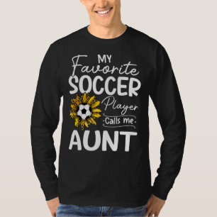 Camiseta Meu Jogador De Futebol Favorito Me Chama De Tia Gi