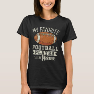 Camiseta Meu jogador de futebol favorito me chama de vovó N