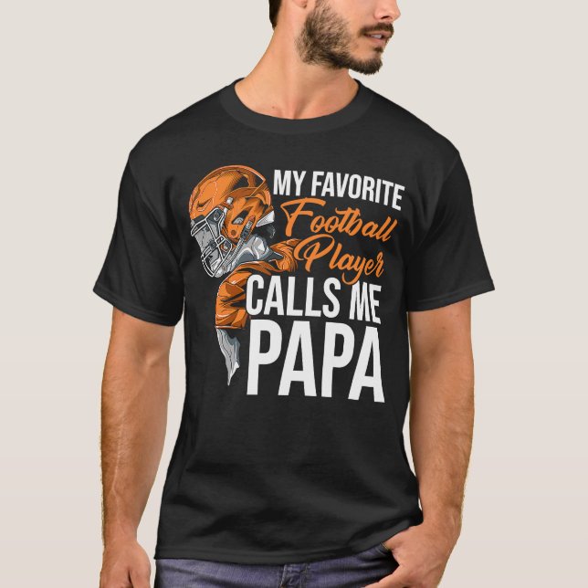 Camiseta Meu Jogador de Futebol Favorito Me Conta Papa Tack (Frente)