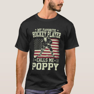 Camiseta Meu jogador de hóquei favorito me chama de Poppy B