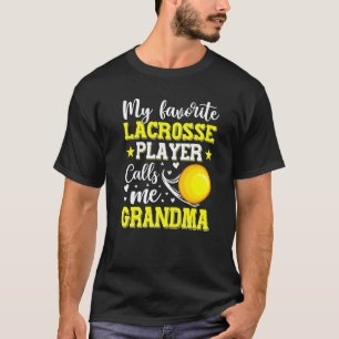 Camiseta Meu Jogador De Lacrosse Favorito Me Chama De Avó M