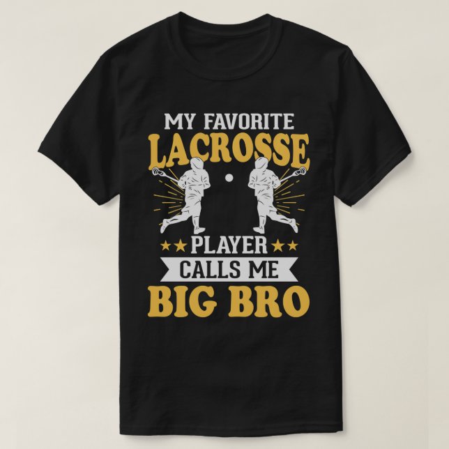 Camiseta Meu Jogador De Lacrosse Favorito Me Chama De Grand (Frente do Design)