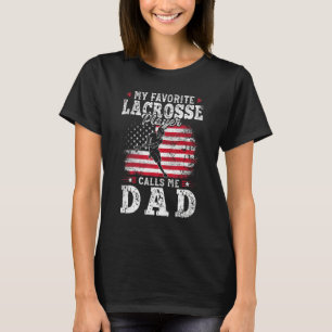 Camiseta Meu Jogador De Lacrosse Favorito Me Chama De Pai P