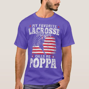 Camiseta Meu Jogador De Lacrosse Favorito Me Chama De Pais 