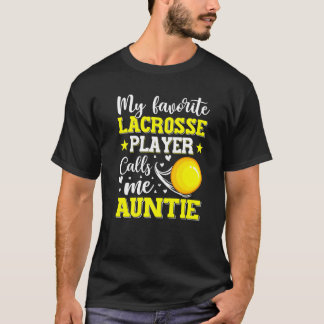 Camiseta Meu Jogador De Lacrosse Favorito Me Chama De Tia M