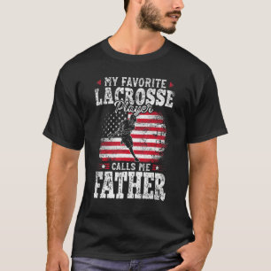Camiseta Meu Jogador De Lacrosse Favorito Me Chama Pai