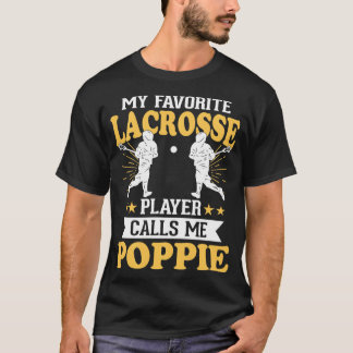 Camiseta Meu Jogador De Lacrosse Favorito Me Chama Poppie 1