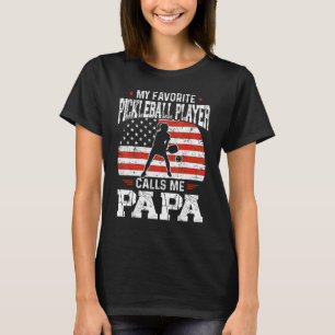 Camiseta Meu Jogador de Pickleball Favorito Me Chama De Pic