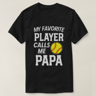 Camiseta Meu jogador de softball favorito chama-me presente