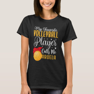 Camiseta Meu jogador de vôlei favorito me chama de Abuela C