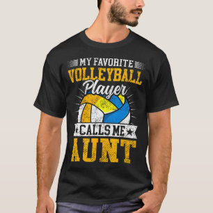 Camiseta Meu Jogador de Volei Favorito Me Chama de Tia Mãe
