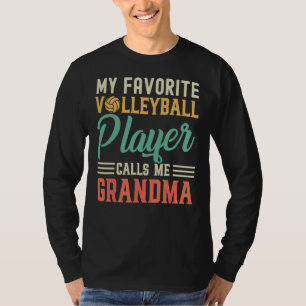 Camiseta Meu Jogador De Voleibol Favorito Me Chama Avó Vin