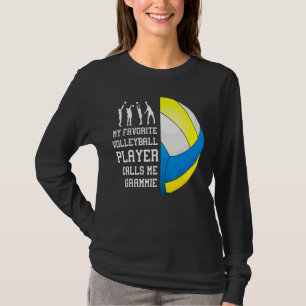 Camiseta Meu Jogador De Voleibol Favorito Me Chama De Gramm
