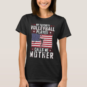 Camiseta Meu Jogador de Voleibol Favorito Me Chama de Mãe M