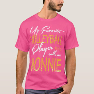 Camiseta Meu Jogador De Voleibol Favorito Me Chama De Nonni