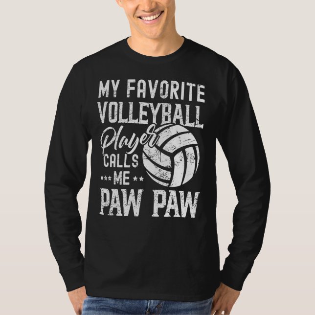 Camiseta Meu Jogador De Voleibol Favorito Me Chama De Pata  (Frente)