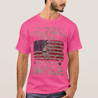 Camiseta Meu Jogador De Voleibol Favorito Me Chama De Tio U