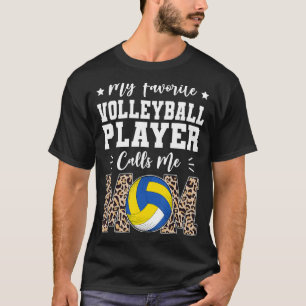 Camiseta Meu Jogador De Voleibol Favorito Me Chama Mãe Moth
