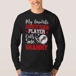 Camiseta Meu Jogador Equestre Favorito Me Chama De Mulher-A