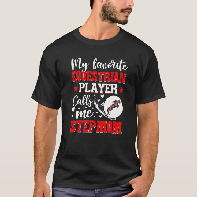 Camiseta Meu Jogador Equestre Favorito Me Chama De Mulher-D (Frente)