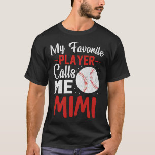 Camiseta Meu Jogador Favorito Me Chama De Baseball MIMI