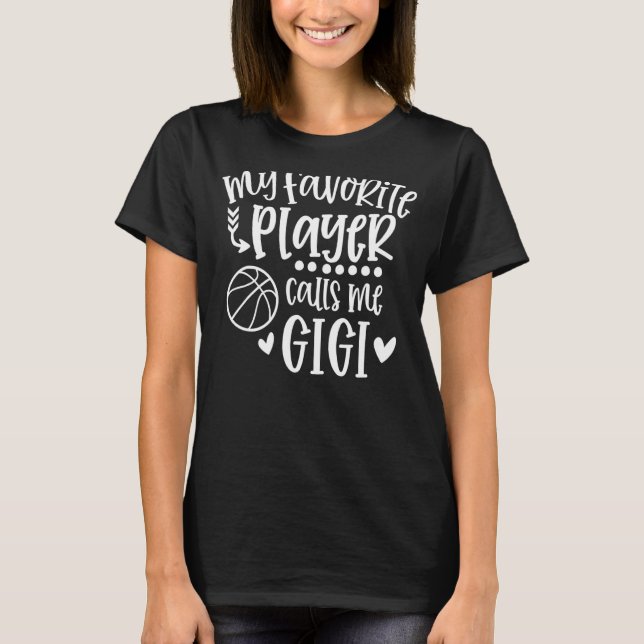 Camiseta Meu Jogador Favorito Me Chama De Jogo De Basquete  (Frente)
