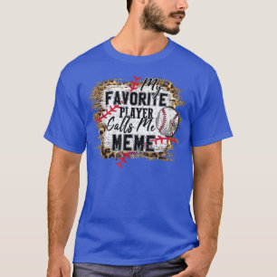 Camiseta Meu jogador favorito me chama de Meme Baseball Mad