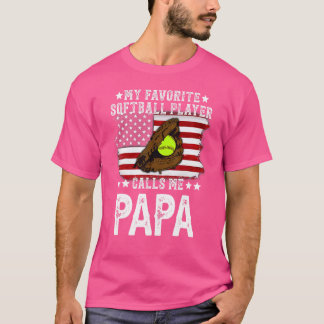 Camiseta Meu Jogador Favorito Me Chama De Papá Softball Vin