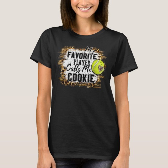 Camiseta Meu jogador favorito me chama de Tênis de Cookie (Frente)