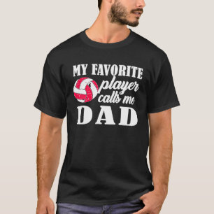 Camiseta Meu Jogador Favorito Me Chama De Voleibol De Pai