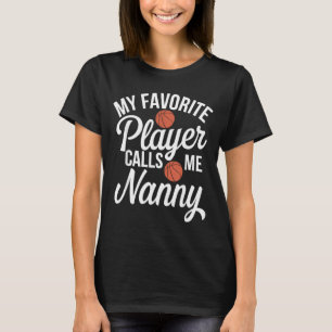 Camiseta Meu jogador favorito me chama de vovó Basquete