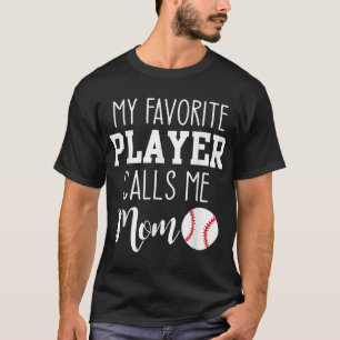 Camiseta Meu Jogador Favorito Me Chama Mãe Baseball