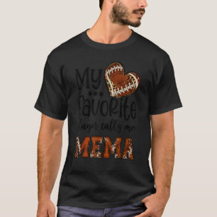 Camiseta Meu Jogador Favorito Me Chama Mema Futebol Heart C