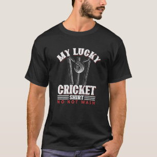 Camiseta Meu Jogo de Críquete Feliz Gráfico de Esportes