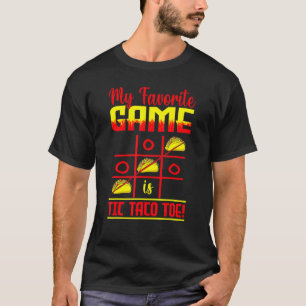 Camiseta Meu Jogo Favorito É Tic Taco Toe Taco Cinco De Mãe